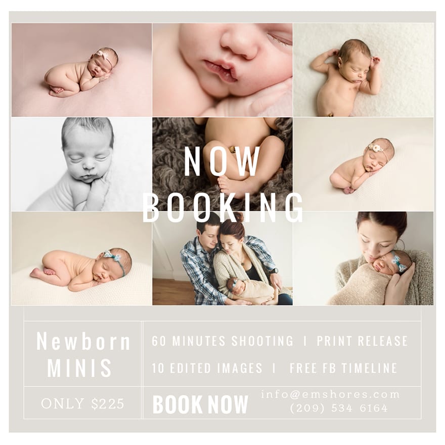 Modesto area newborn photographers 